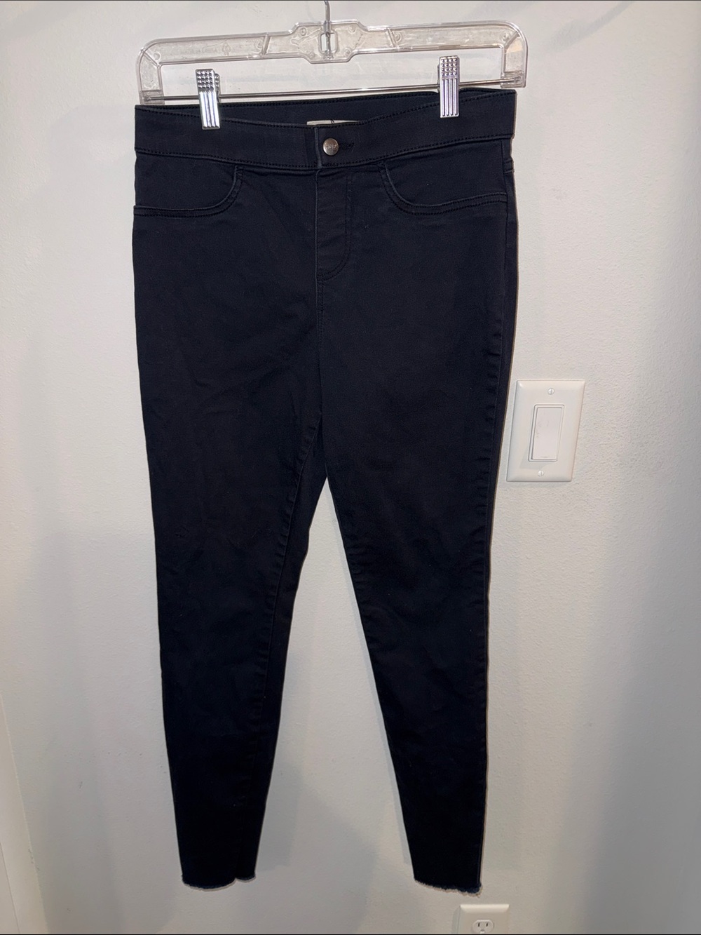 HUE Women's Black Stretch Jeggings S